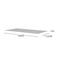 Montana / Panton Wire（パントンワイヤー） / インレイシェルフ / ダブル W68.2cm / Clear Glass（クリアガラス）