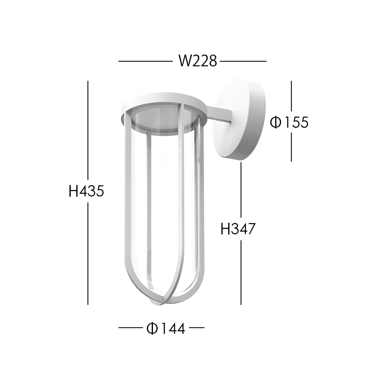 FLOS（フロス） / IN VITRO / イン ヴィトロ ウォール（アウトドア） / 全7色 / 3000K / ウォールランプ
