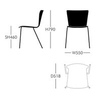 FRITZ HANSEN（フリッツ・ハンセン） / VICO DUO（ヴィコデュオ） / VM110 / オーク / ナチュラルウッド / チェア