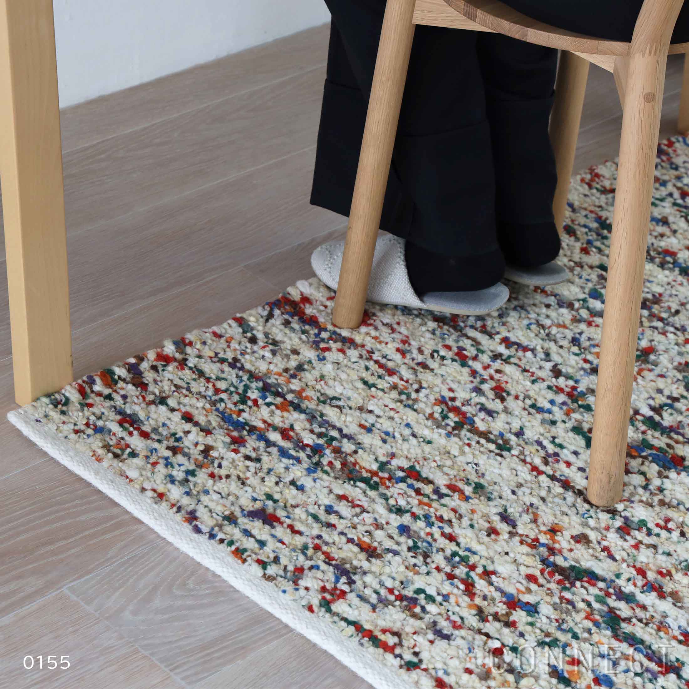 Kvadrat テクニカラー フロック 90×126 ラグ｜北欧インテリア 正規販売
