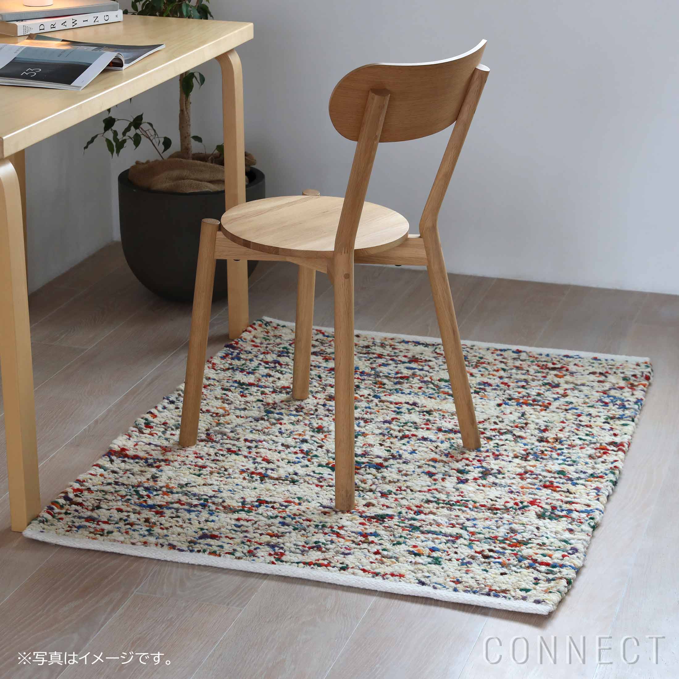 kvadrat カーペット Kvadrat テクニカラー フロック 90×126 ラグ｜北欧インテリア 正規販売