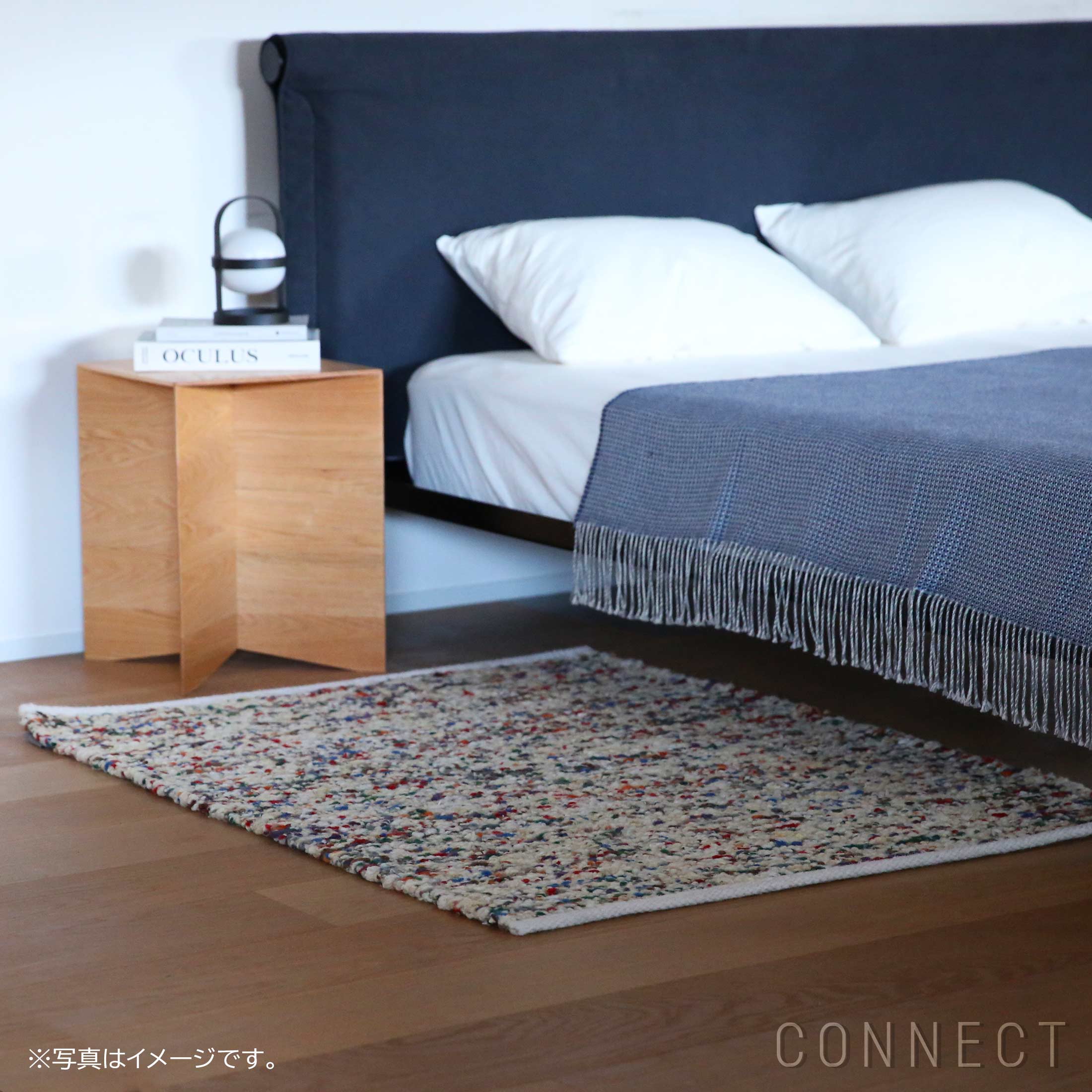 kvadrat カーペット Kvadrat テクニカラー フロック 90×126 ラグ｜北欧インテリア 正規販売