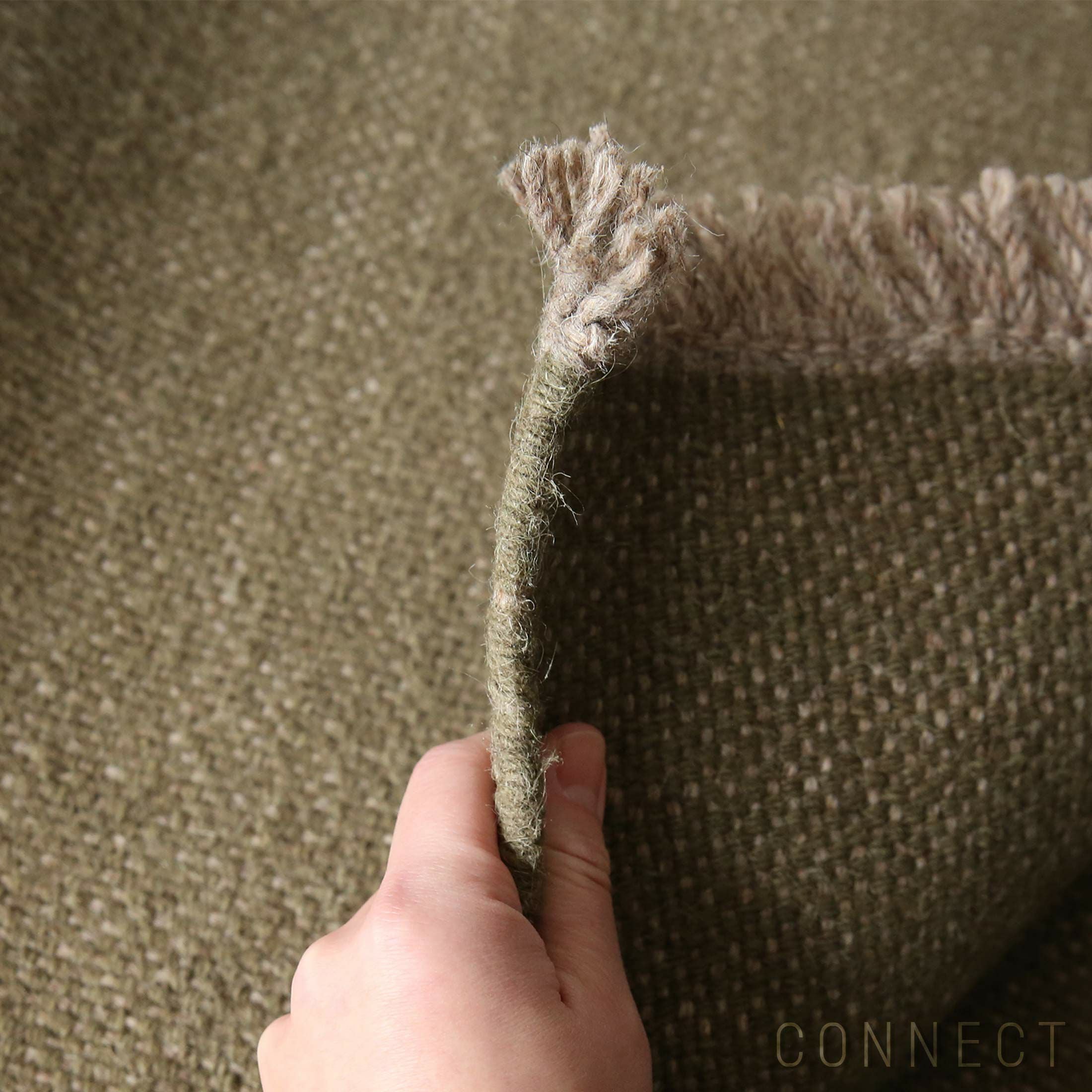 Kvadrat イールドナチュラリーカラードフリンジ 90×120｜北欧ラグ 正規