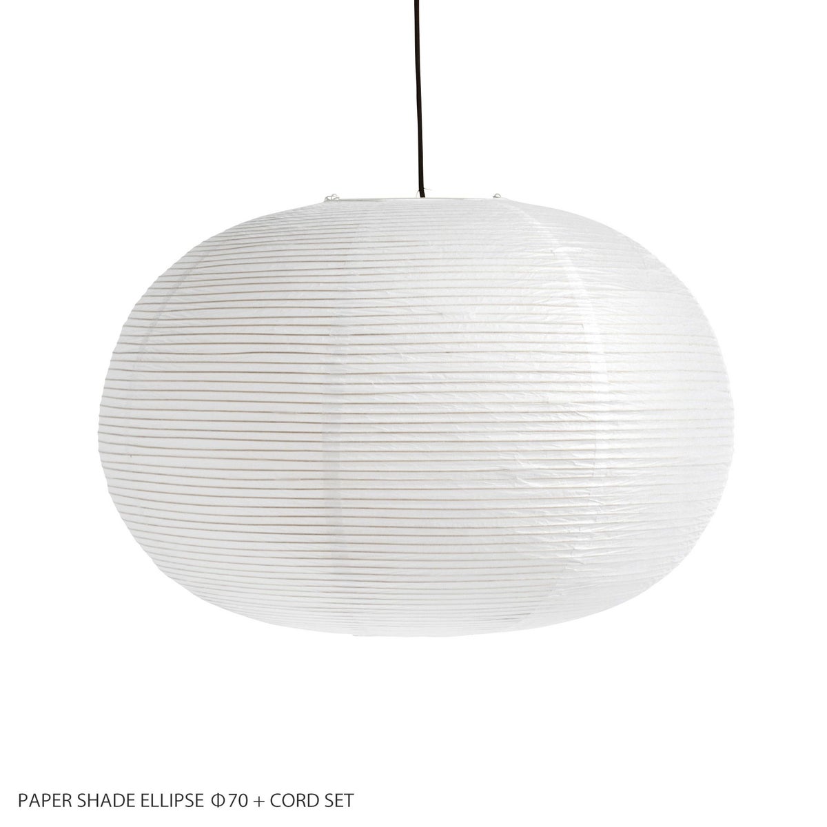 HAY（ヘイ） / PAPER SHADE ELLIPSE + CORD SET（ペーパーシェードエリプス + コードセット） / Φ70 / クラシックホワイト / ペンダントライト