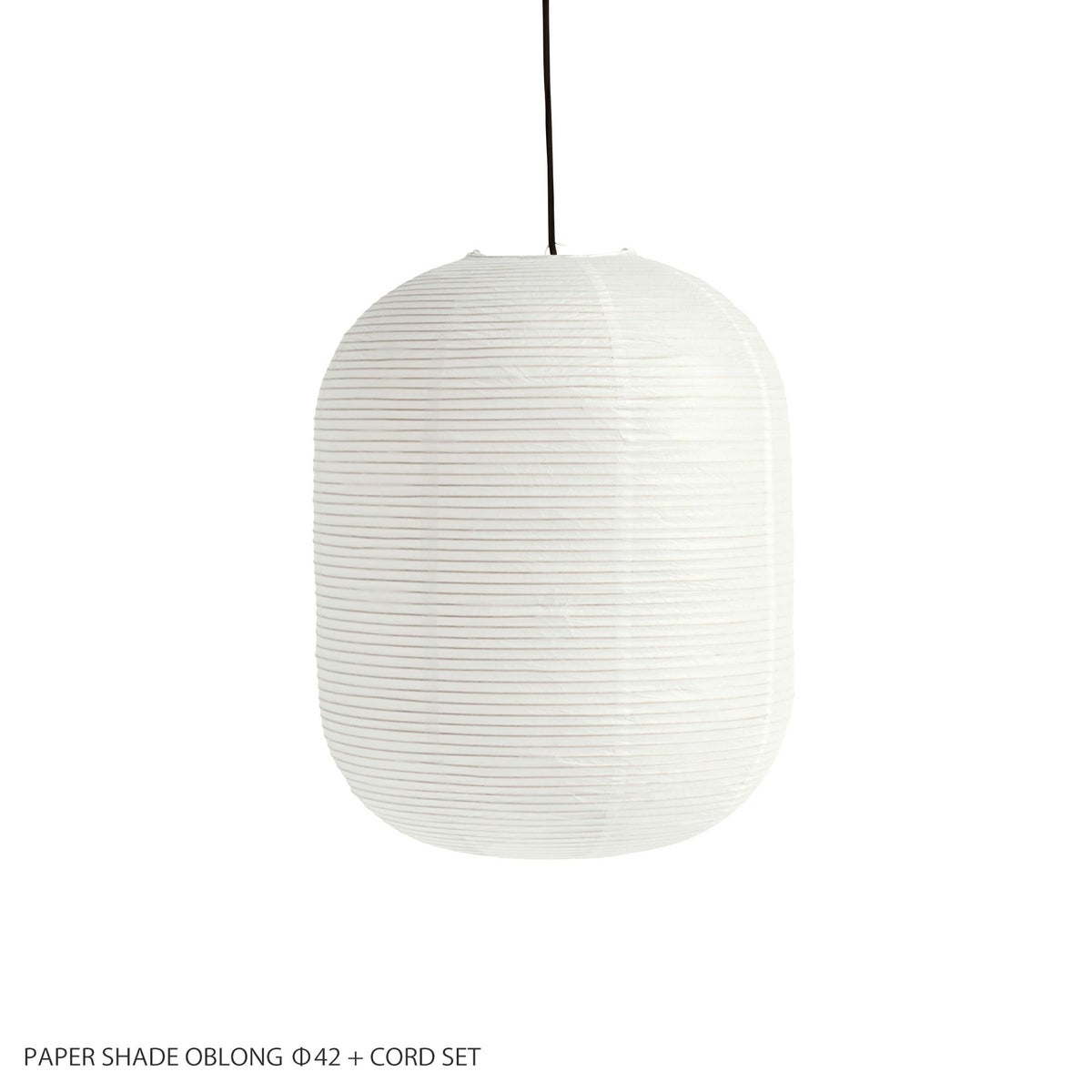 HAY（ヘイ） / PAPER SHADE OBLONG + CORD SET（ペーパーシェードオブロング + コードセット） / Φ42 / クラシックホワイト / ペンダントライト