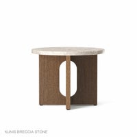 Audo Copenhagen（オドー・コペンハーゲン） / ANDROGYNE SIDE TABLE（アンドロジーン サイドテーブル）Φ50 / KUNIS BRECCIA STONE / クニス ブラシア ストーン / 大理石 / ダークステインドオークベース