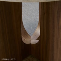 Audo Copenhagen（オドー・コペンハーゲン） / ANDROGYNE SIDE TABLE（アンドロジーン サイドテーブル）Φ50 / KUNIS BRECCIA STONE / クニス ブラシア ストーン / 大理石 / ダークステインドオークベース