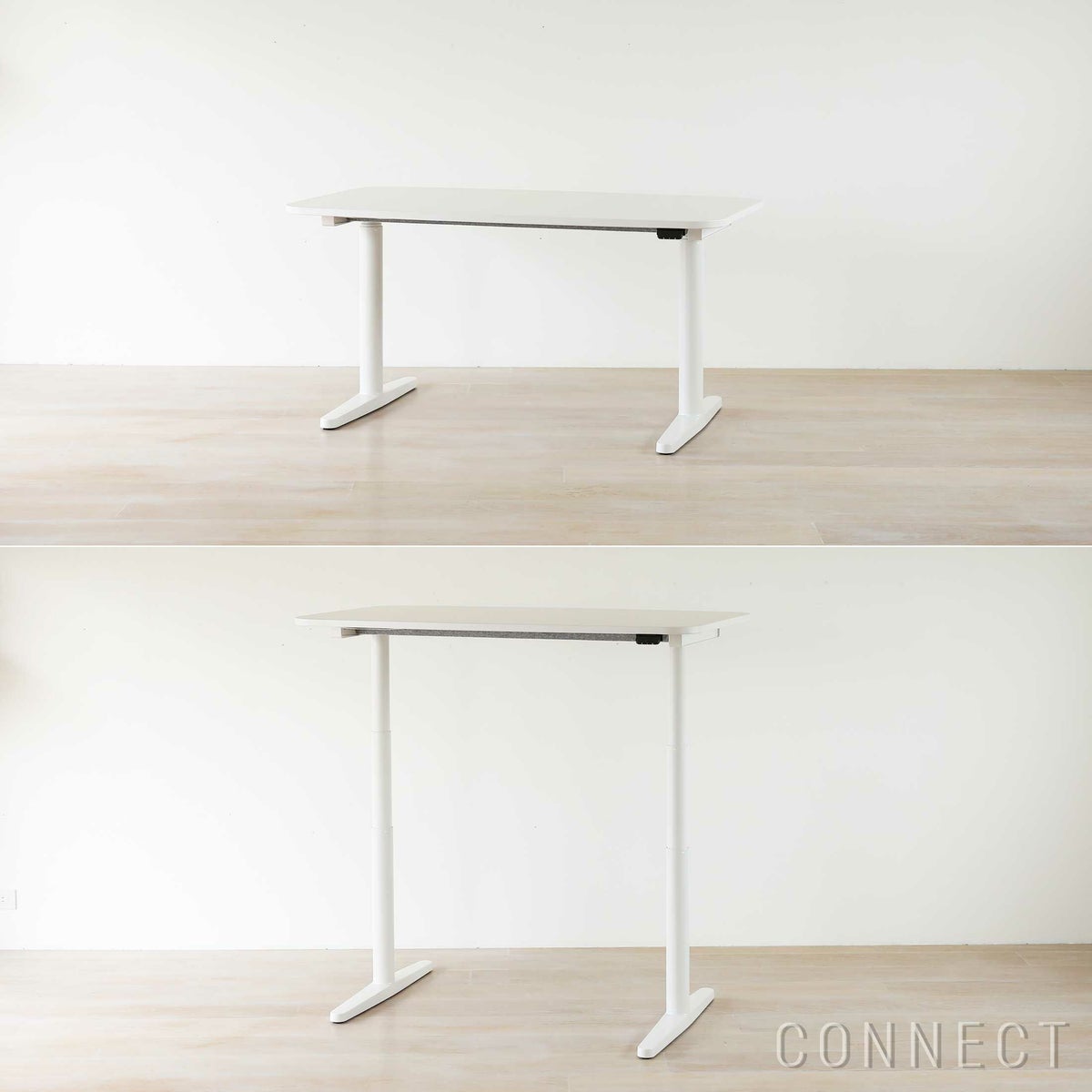 Vitra（ヴィトラ） / Tyde 2 Home Desk board shape（タイド2ホームデスク バレル） / メラミン天板 / ソフトライト脚・パウダーコート仕上げ / 130×75cm / 電動昇降デスク