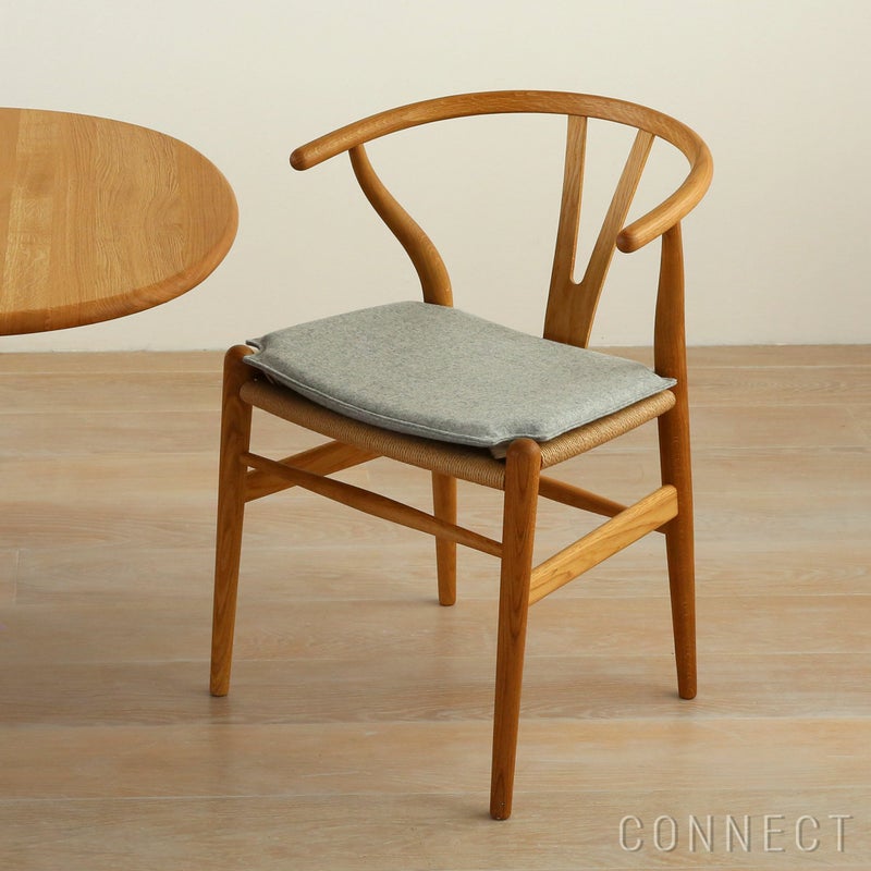 CARL HANSEN & SON （カール・ハンセン＆サン） / CU CH24 Cushion / Yチェア（ワイチェア）専用 両面 ファブリッククッション / Focus melange 60310 ライトグレー