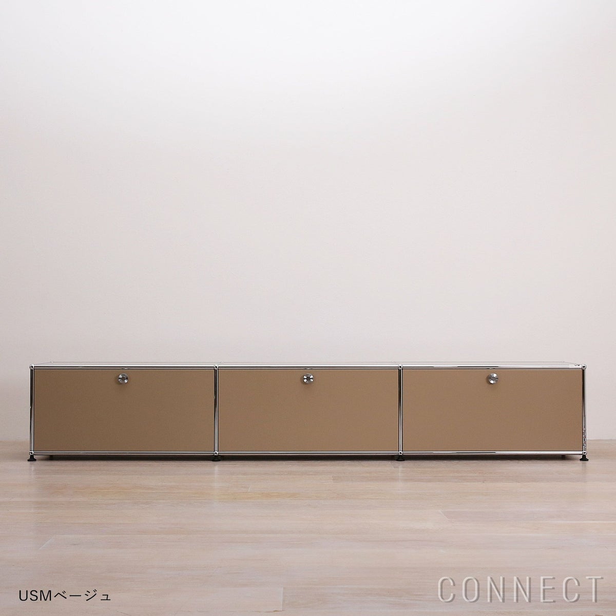 USMハラー（ユーエスエムハラー） / TV Board（テレビボード） / W2273×D373×H390mm / ドロップダウンドア×3（デイバイダーシェルフ×3） / USMベージュ