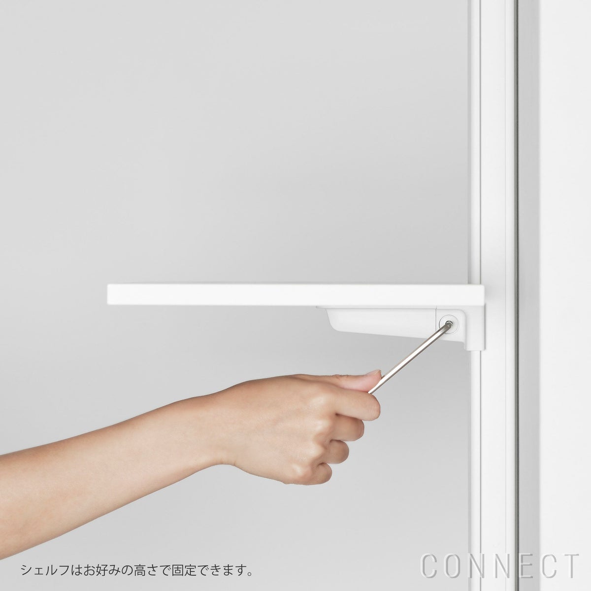 AIR SHELF（エアーシェルフ） / Deskside Shelf Set（デスクサイドシェルフセット） / SET-AS-DSS-WH / 突っ張り型収納