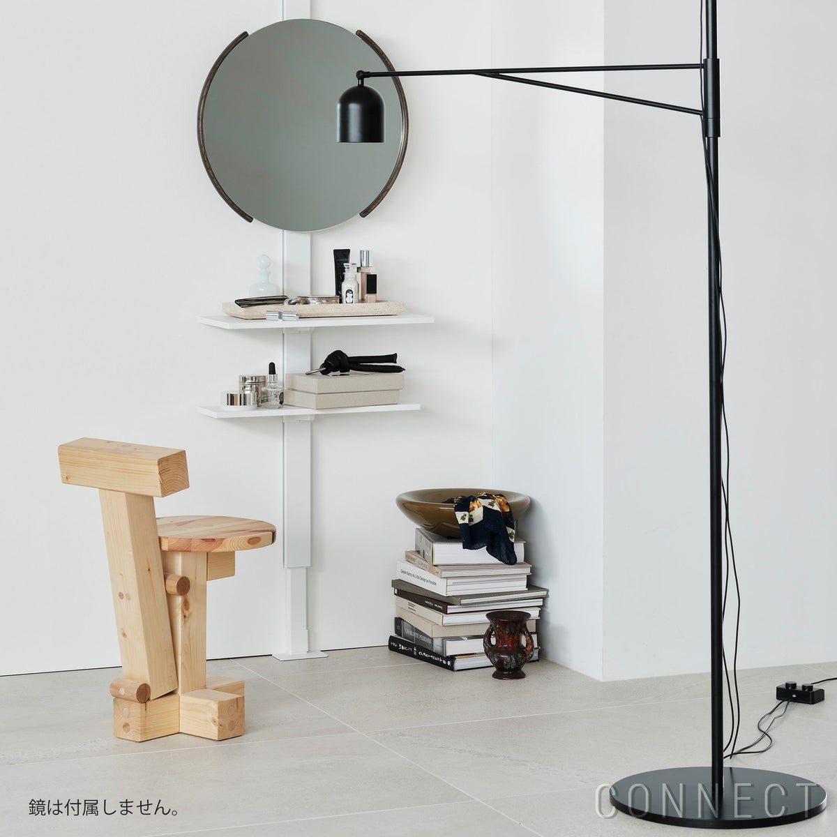 AIR SHELF（エアシェルフ） /  Dresser Shelf Set（ドレッサーシェルフセット） / SET-AS-DRSS-WH / 突っ張り型収納