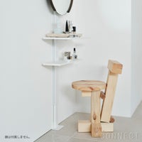 AIR SHELF（エアシェルフ） /  Dresser Shelf Set（ドレッサーシェルフセット） / SET-AS-DRSS-WH / 突っ張り型収納
