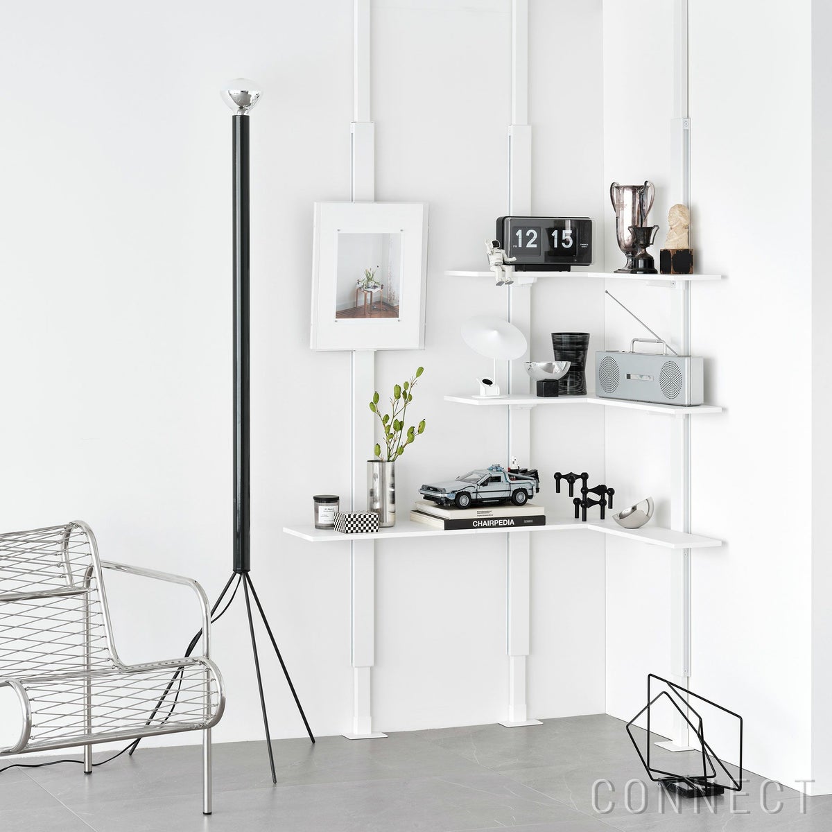 AIR SHELF（エアシェルフ） / Corner Shelf Set（コーナーシェルフセット） / SET-AS-CNS-WH / 突っ張り型収納