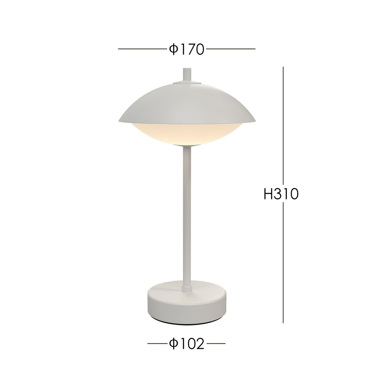 FRITZ HANSEN（フリッツ・ハンセン） / CLAM PORTABLE（クラム ポータブル） / φ170mm / テーブルランプ