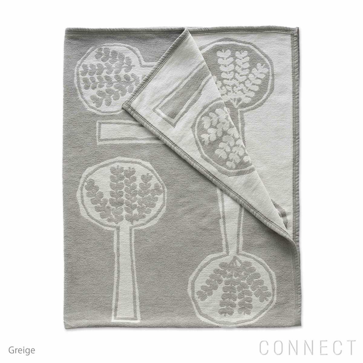 KLIPPAN（クリッパン）×mina perhonen（ミナ ペルホネン） / FOREST SPOON / シュニールコットンブランケット / シングルサイズ 140×180cm