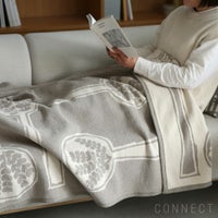 KLIPPAN（クリッパン）×mina perhonen（ミナ ペルホネン） / FOREST SPOON / シュニールコットンブランケット / シングルサイズ 140×180cm