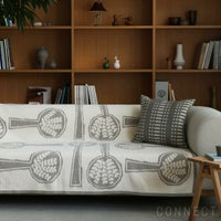 KLIPPAN（クリッパン）×mina perhonen（ミナ ペルホネン） / FOREST SPOON / シュニールコットンブランケット / シングルサイズ 140×180cm