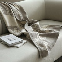 KLIPPAN（クリッパン）×mina perhonen（ミナ ペルホネン） / FOREST SPOON / シュニールコットンブランケット / ハーフサイズ 90×140cm