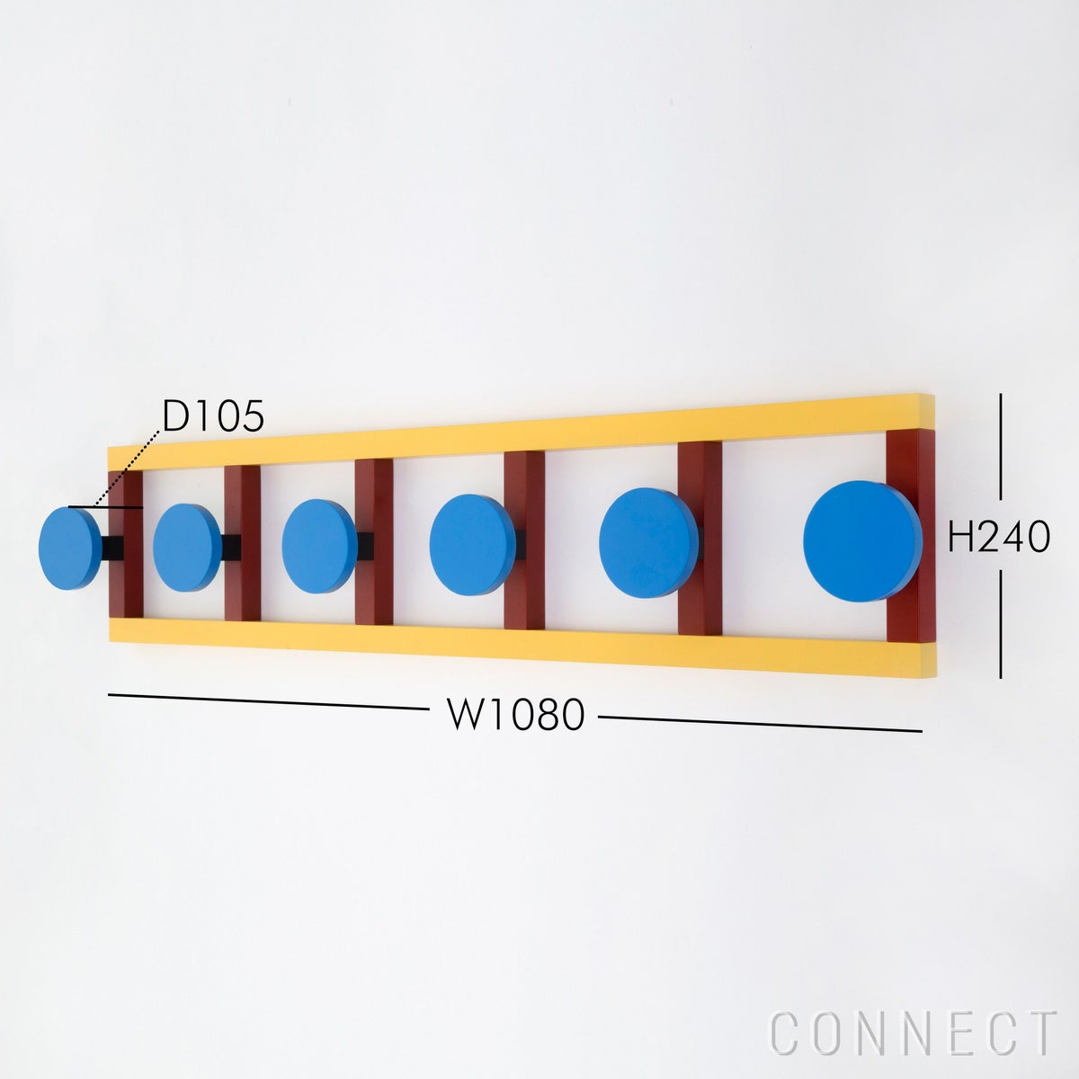 raawii（ラーウィー） / Hooks（フックス） / Hook 6 / 108×24cm / 壁掛けフック