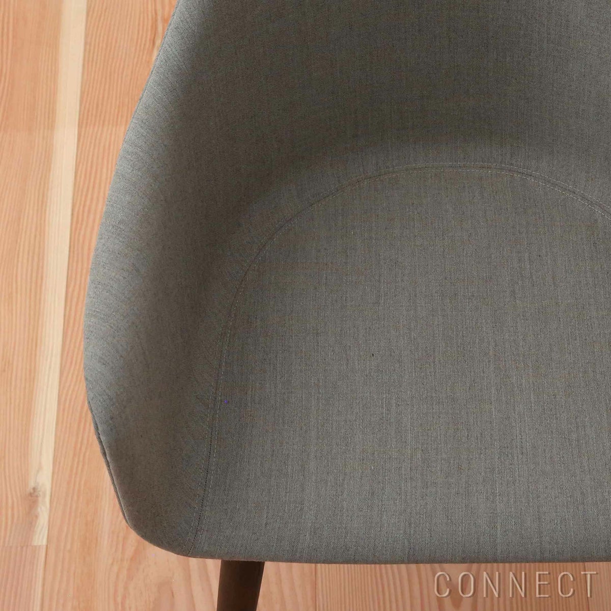 Audo Copenhagen（オドー・コペンハーゲン） / HARBOUR DINING CHAIR（ハーバー ダイニングチェア） / 布張りシェル / ウッドベース / Remix（リミックス） 0233 グレー