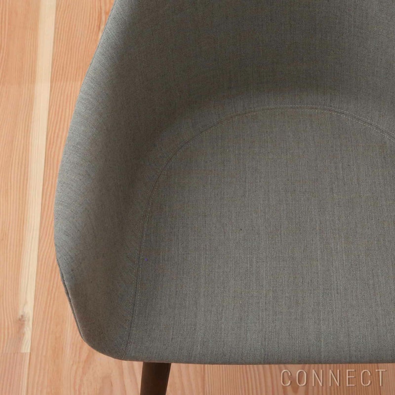 Audo Copenhagen（オドー・コペンハーゲン） / HARBOUR DINING CHAIR（ハーバー ダイニングチェア） / 布張りシェル / ウッドベース / Remix（リミックス） 0233 グレー