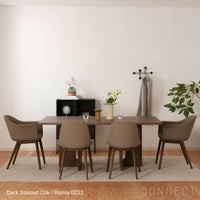 Audo Copenhagen（オドー・コペンハーゲン） / HARBOUR DINING CHAIR（ハーバー ダイニングチェア） / 布張りシェル / ウッドベース / Remix（リミックス） 0233 グレー