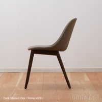 Audo Copenhagen（オドー・コペンハーゲン） / HARBOUR DINING CHAIR（ハーバー ダイニングチェア） / 布張りシェル / ウッドベース / Remix（リミックス） 0233 グレー