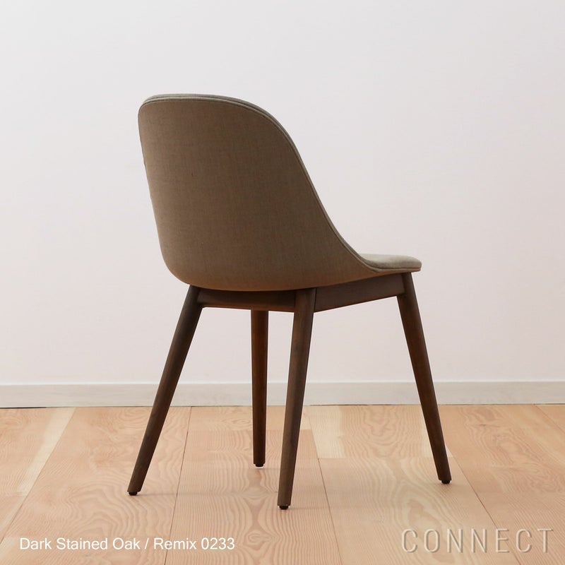 Audo Copenhagen（オドー・コペンハーゲン） / HARBOUR DINING CHAIR（ハーバー ダイニングチェア） / 布張りシェル / ウッドベース / Remix（リミックス） 0233 グレー