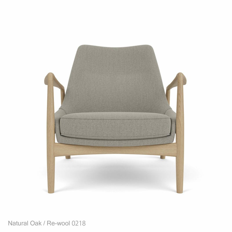 Audo Copenhagen（オドー・コペンハーゲン） / THE SEAL LOUNGE CHAIR（ザ シール ラウンジチェア） / Low Back / ナチュラルオークベース / Re-wool（リウール） 0218 ベージュ