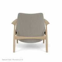 Audo Copenhagen（オドー・コペンハーゲン） / THE SEAL LOUNGE CHAIR（ザ シール ラウンジチェア） / Low Back / ナチュラルオークベース / Re-wool（リウール） 0218 ベージュ