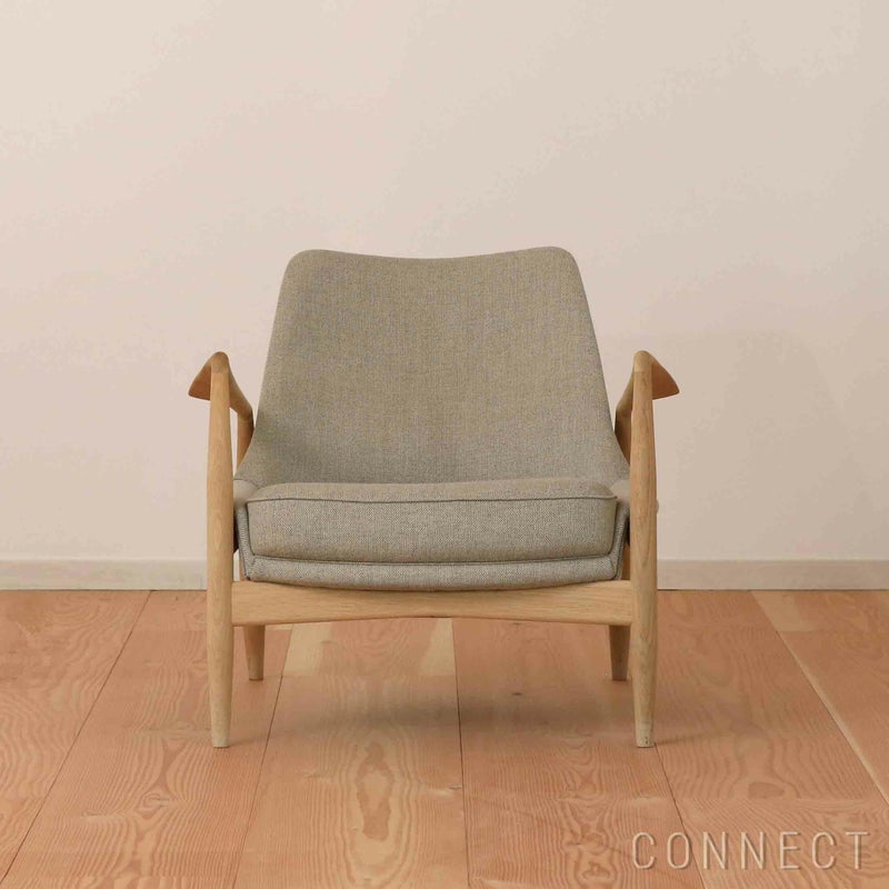 Audo Copenhagen（オドー・コペンハーゲン） / THE SEAL LOUNGE CHAIR（ザ シール ラウンジチェア） / Low Back / ナチュラルオークベース / Re-wool（リウール） 0218 ベージュ