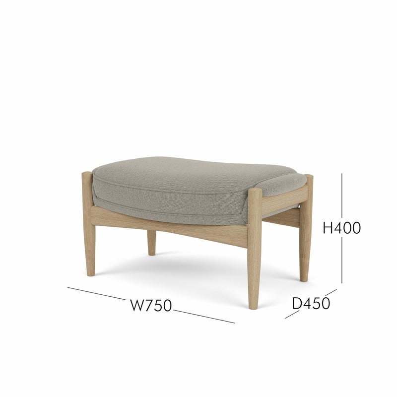 Audo Copenhagen（オドー・コペンハーゲン） / THE SEAL OTTOMAN（ザ シール オットマン） / ナチュラルオークベース / Re-wool（リウール） 0218 ベージュ