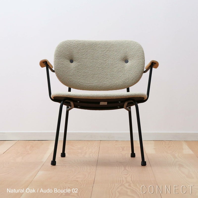 Audo Copenhagen（オドー・コペンハーゲン） / CO LOUNGE CHAIR（コ ラウンジチェア） / 布張りシート&バック / Audo Boucle（オドー ブークレ） 02 / ブラックベース