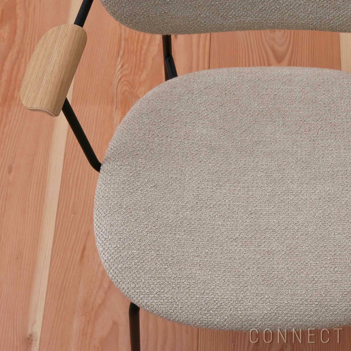 Audo Copenhagen（オドー・コペンハーゲン） / CO LOUNGE CHAIR（コ ラウンジチェア） / 布張りシート&バック / Audo Boucle（オドー ブークレ） 02 / ブラックベース