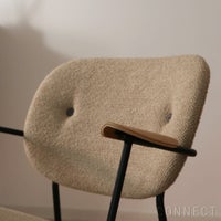 Audo Copenhagen（オドー・コペンハーゲン） / CO LOUNGE CHAIR（コ ラウンジチェア） / 布張りシート&バック / Audo Boucle（オドー ブークレ） 02 / ブラックベース