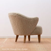Audo Copenhagen（オドー・コペンハーゲン） / INGEBORG LOUNGE CHAIR（インゲボルグ ラウンジチェア） / Sheepskin Curly Moonlight（ムーンライト）