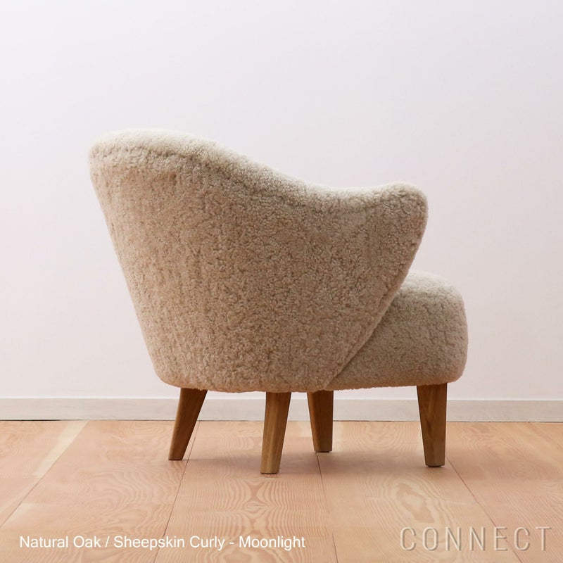 Audo Copenhagen（オドー・コペンハーゲン） / INGEBORG LOUNGE CHAIR（インゲボルグ ラウンジチェア） / Sheepskin Curly Moonlight（ムーンライト）