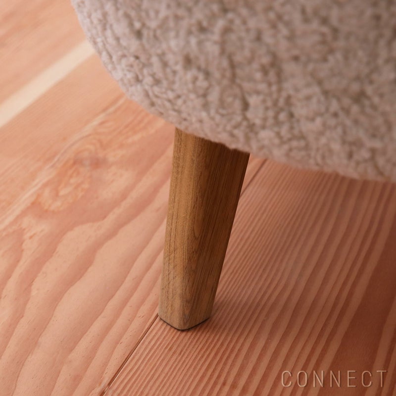 Audo Copenhagen（オドー・コペンハーゲン） / INGEBORG LOUNGE CHAIR（インゲボルグ ラウンジチェア） / Sheepskin Curly Moonlight（ムーンライト）