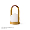 Audo Copenhagen（オドー・コペンハーゲン） / CARRIE PORTABLE LAMP（キャリー ポータブル ランプ） / レザーハンドル付 / 全5色 / テーブルランプ