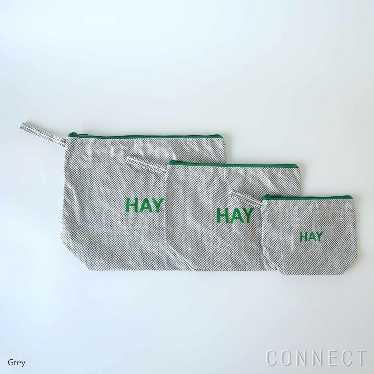 HAY（ヘイ） / CANDY MONO WASH BAG-WASH SET OF 3（キャンディモノウォッシュバッグ） / 全2色 / ポーチ3点セット
