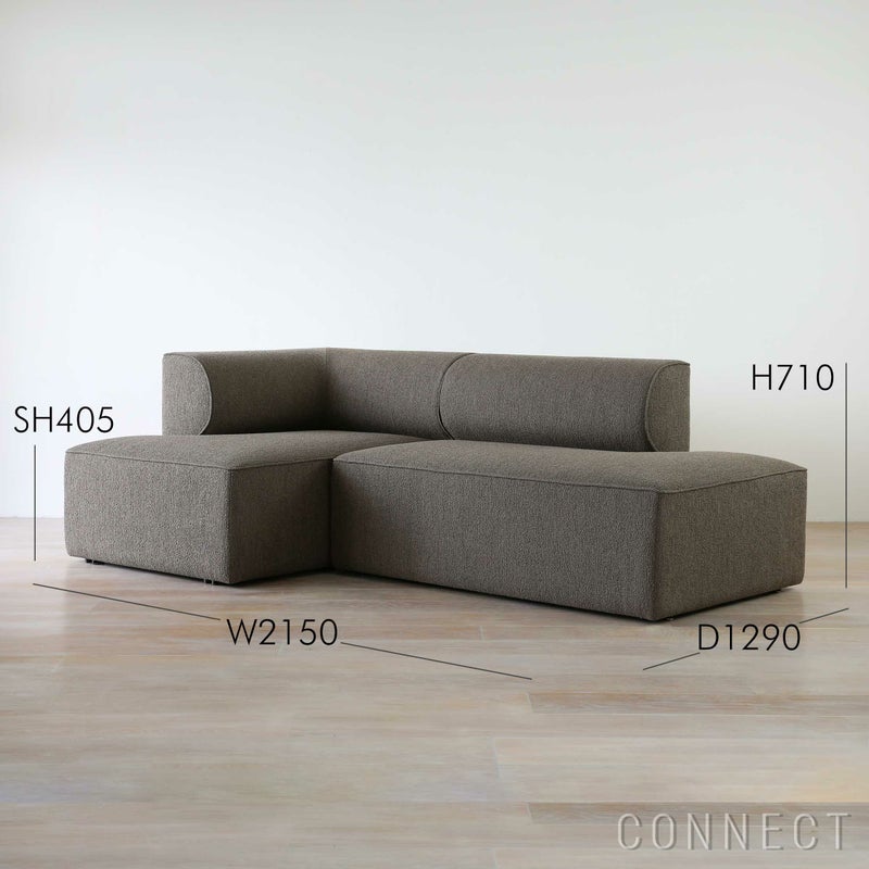 Audo Copenhagen（オドー・コペンハーゲン） / EAVE MODULAR SOFA（イーブ モジュラーソファ） 86 / 2シーター / CONFIGURATION 7 （左アーム付き） / Barnum Boucle（バーナム ブークレ）