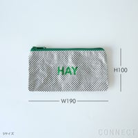 HAY（ヘイ） / CANDY MONO WASH BAG-FLAT SET OF 3（キャンディモノ ウォッシュバッグ フラット） / 全2色 / ポーチ3点セット