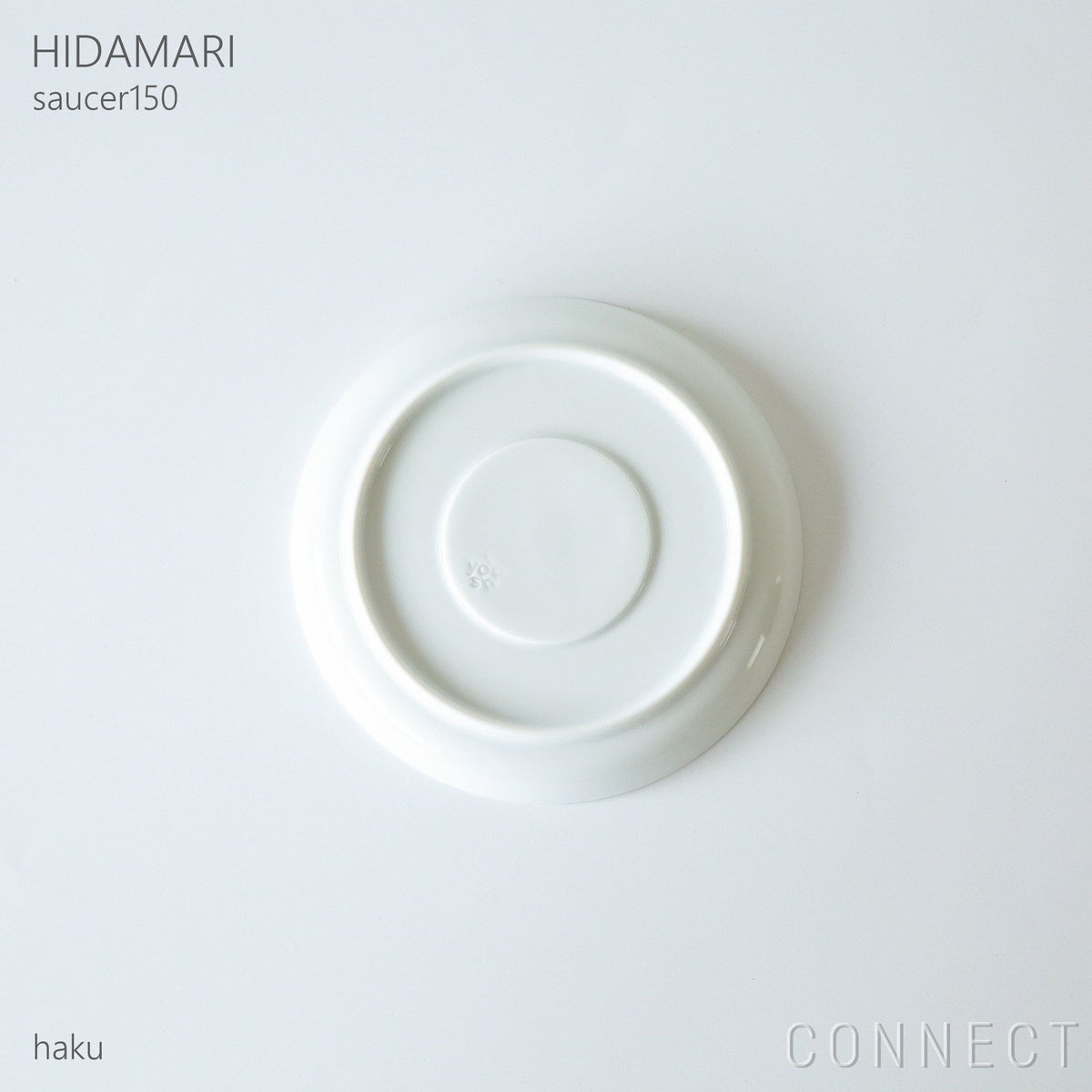 yumiko iihoshi porcelain （イイホシユミコ） / HIDAMARI（ヒダマリ） / saucer150（ソーサー） / 全2色 φ15cm