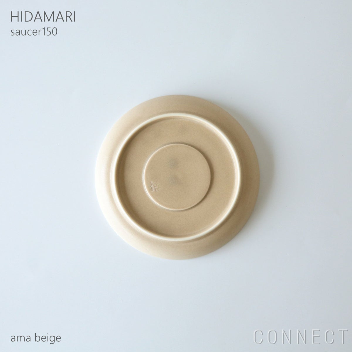 yumiko iihoshi porcelain （イイホシユミコ） / HIDAMARI（ヒダマリ） / saucer150（ソーサー） / 全2色 φ15cm