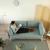 Vitra（ヴィトラ） / Anagram Sofa（アナグラムソファ）2シーター / Dumet（デュメ）28 sage steel blue / アルミベース・チョークパウダーコート仕上げ / ソファ