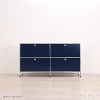 USMハラー（ユーエスエムハラー） / Sideboard（サイドボード） / W1573×D373×H840mm / ドロップダウンドア×4 / スティールブルー