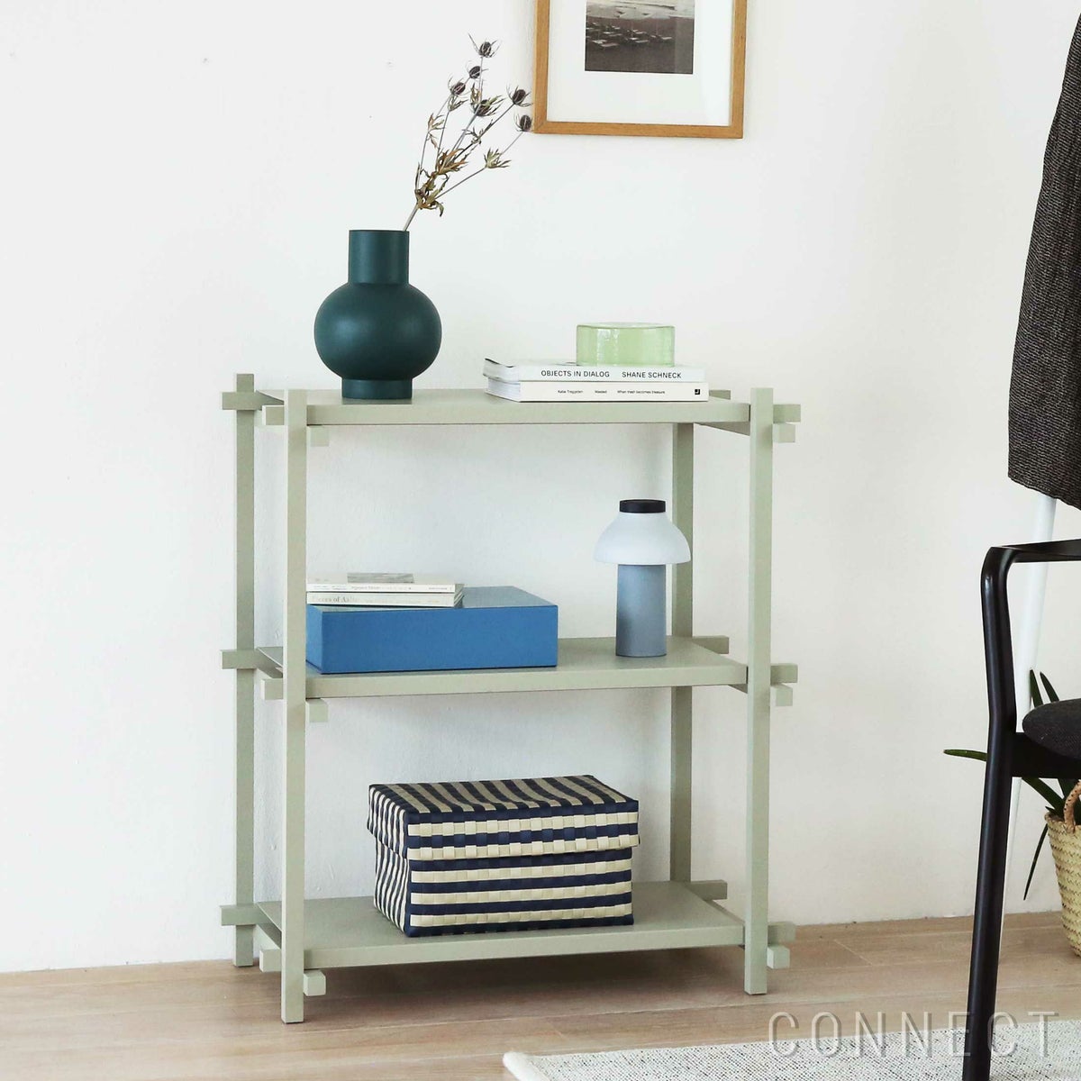 HAY（ヘイ） / Woody（ウッディ） Shelving2.0  / Column Low / スモーキーグレー / アーモンドホワイト / シェルフ