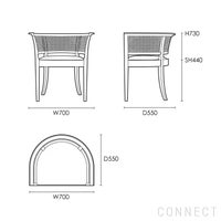 CARL HANSEN & SON （カール・ハンセン＆サン） / KK96620（フォーボーチェア） / マホガニー材・オイル仕上げ / Sif 90