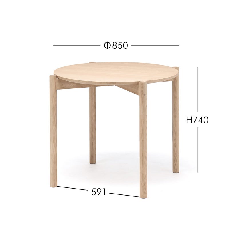 Karimoku New Standard（カリモク ニュースタンダード） / CASTOR TABLE ROUND 85（キャストールテーブル ラウンド85） / 全2色 / ダイニングテーブル